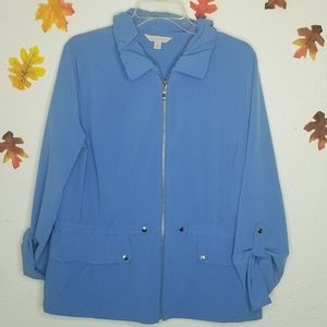 Laura Ashley blue jacket size L